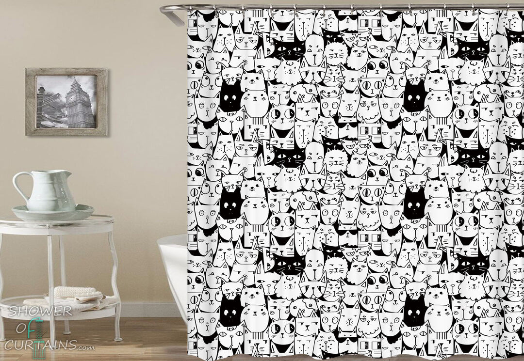 Cat Shower Curtain