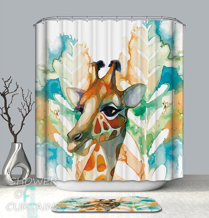 Giraffe Shower Curtain