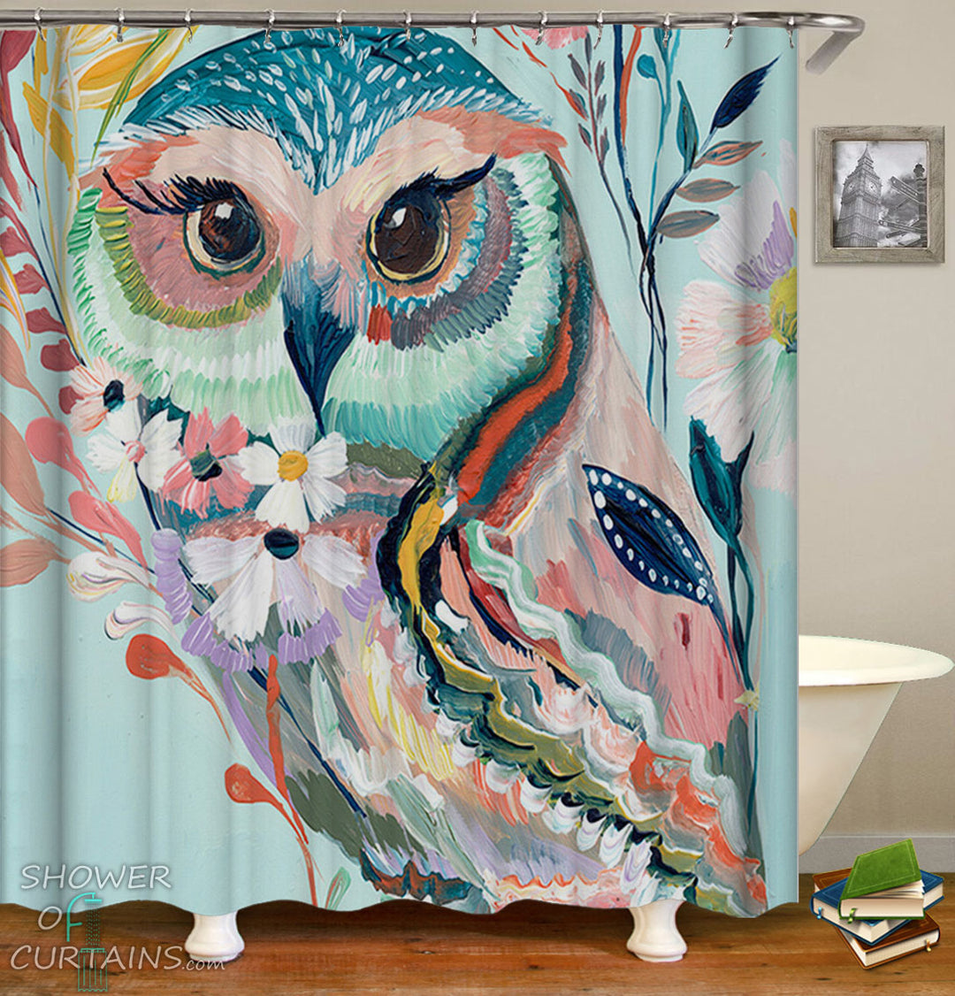 Owl Shower Curtain