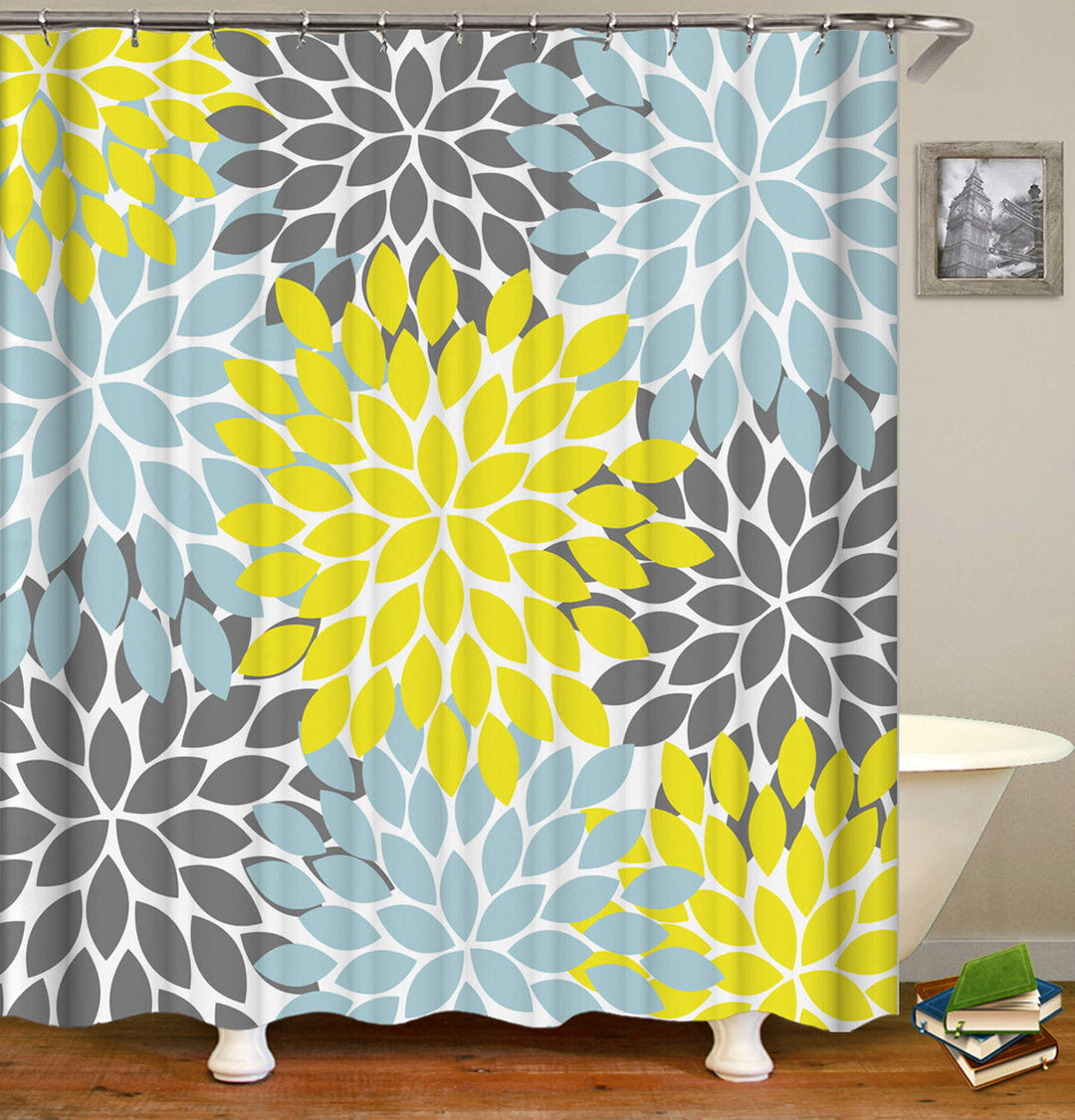 Shower Curtain With Gray