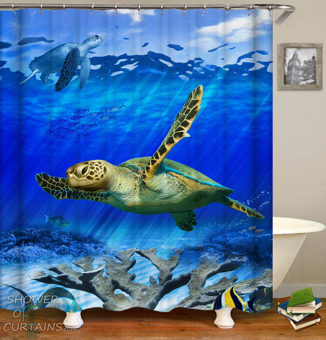 Underwater Shower Curtain