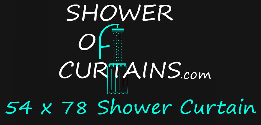 54x78 shower stall curtain
