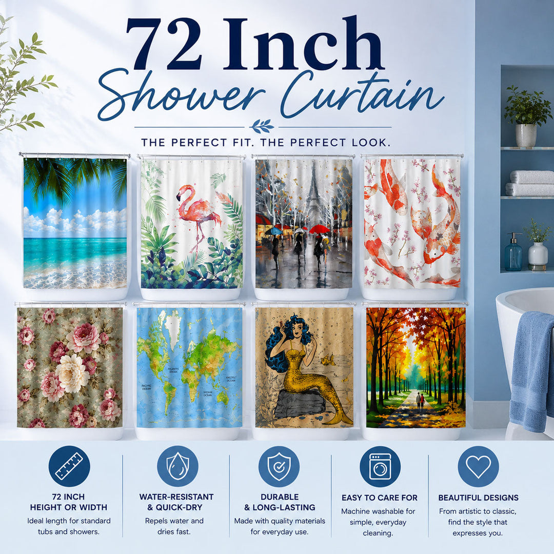 72 Inch Shower Curtain