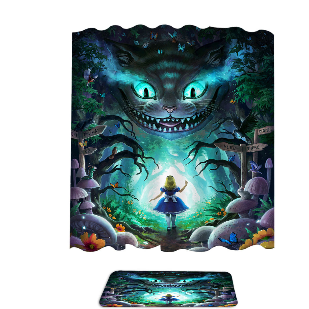 Alice and Wonderland Shower Curtain