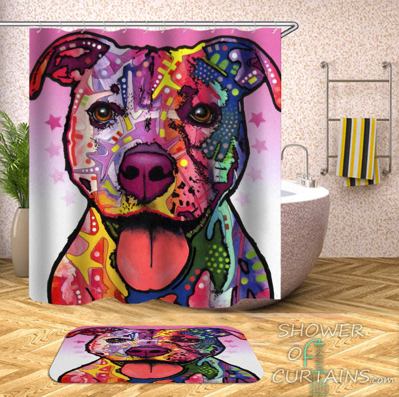 Dog Shower Curtain