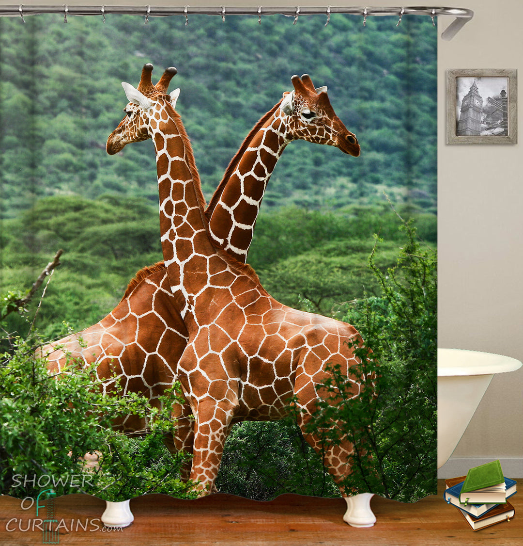 Giraffe Shower Curtains