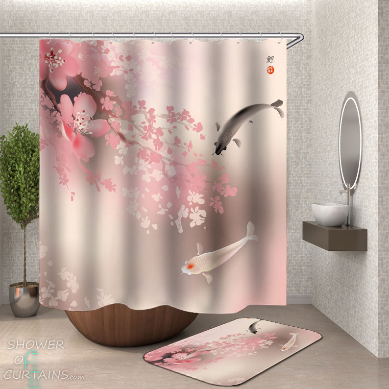 Koi Fish Shower Curtains