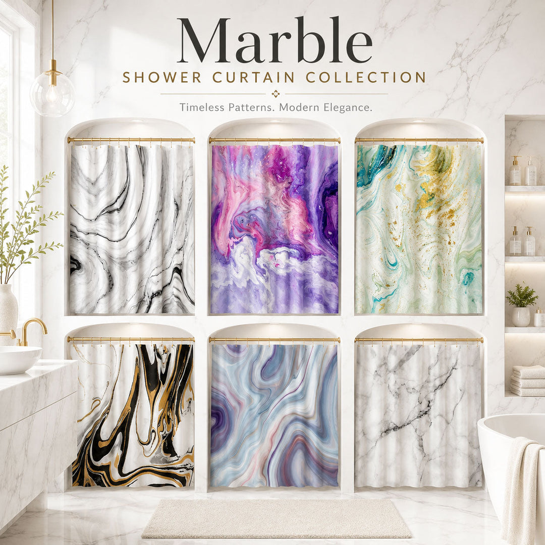Marble Shower Curtain