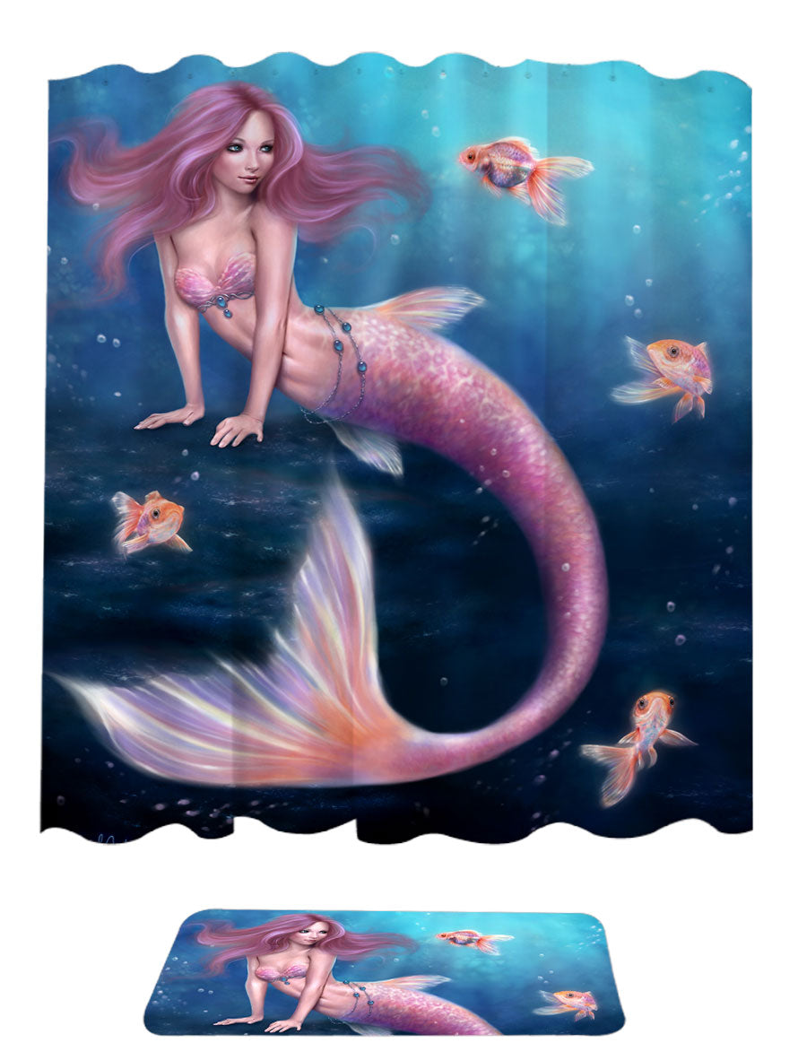 Mermaid Shower Curtain and Mermaid Shower Curtains Sets