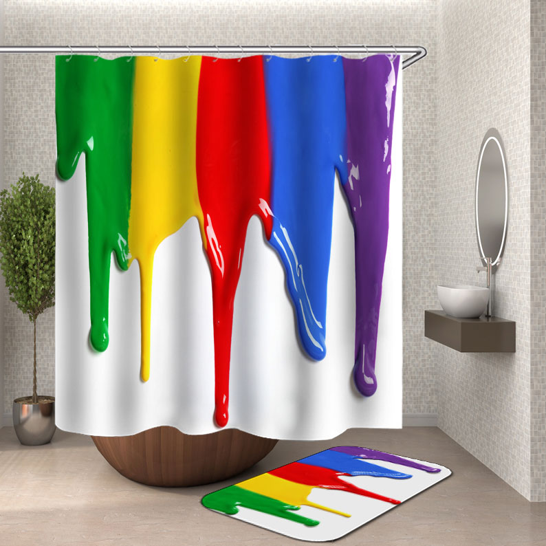 Multi Color Shower Curtain