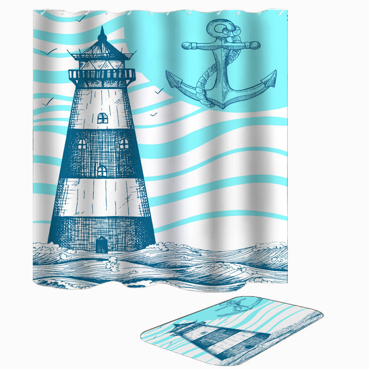 Nautical Shower Curtain and Nautical Shower Curtains Sets