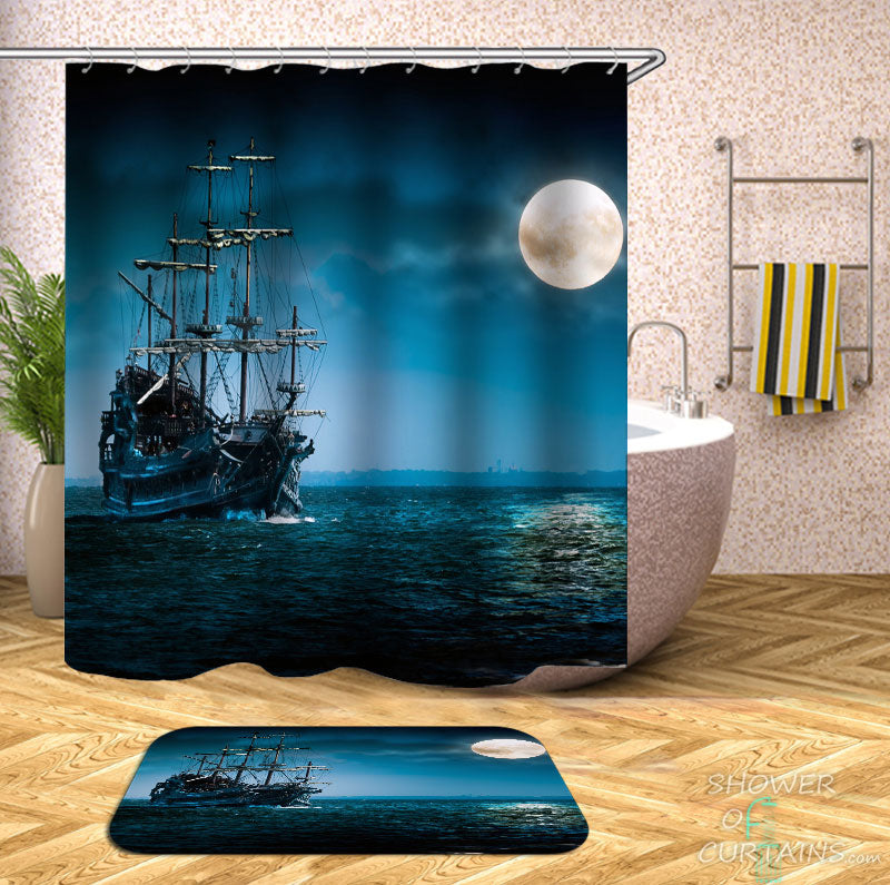 Ship shower curtain