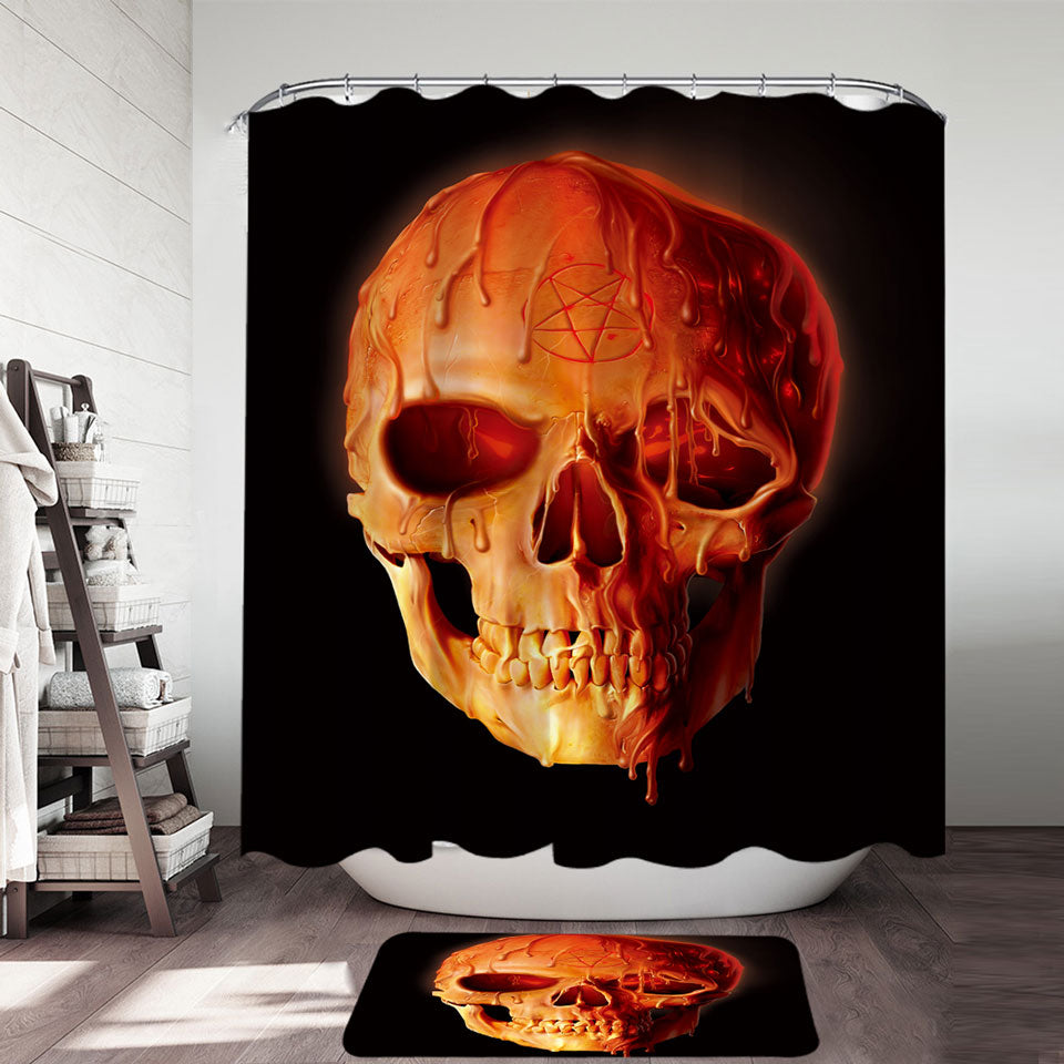 Skull Shower Curtain and Skull Shower Curtains Sets