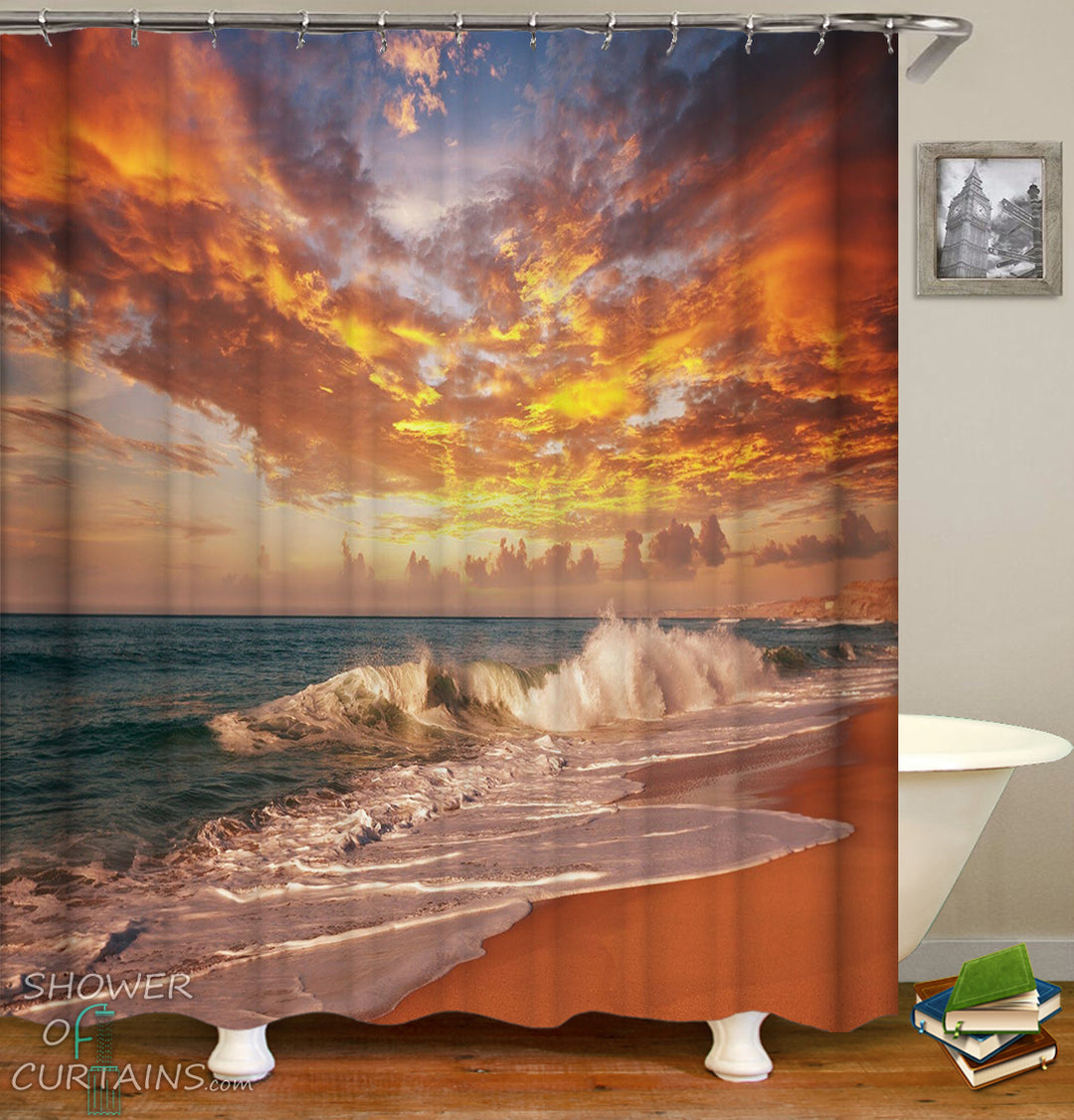 Sunset Shower Curtains