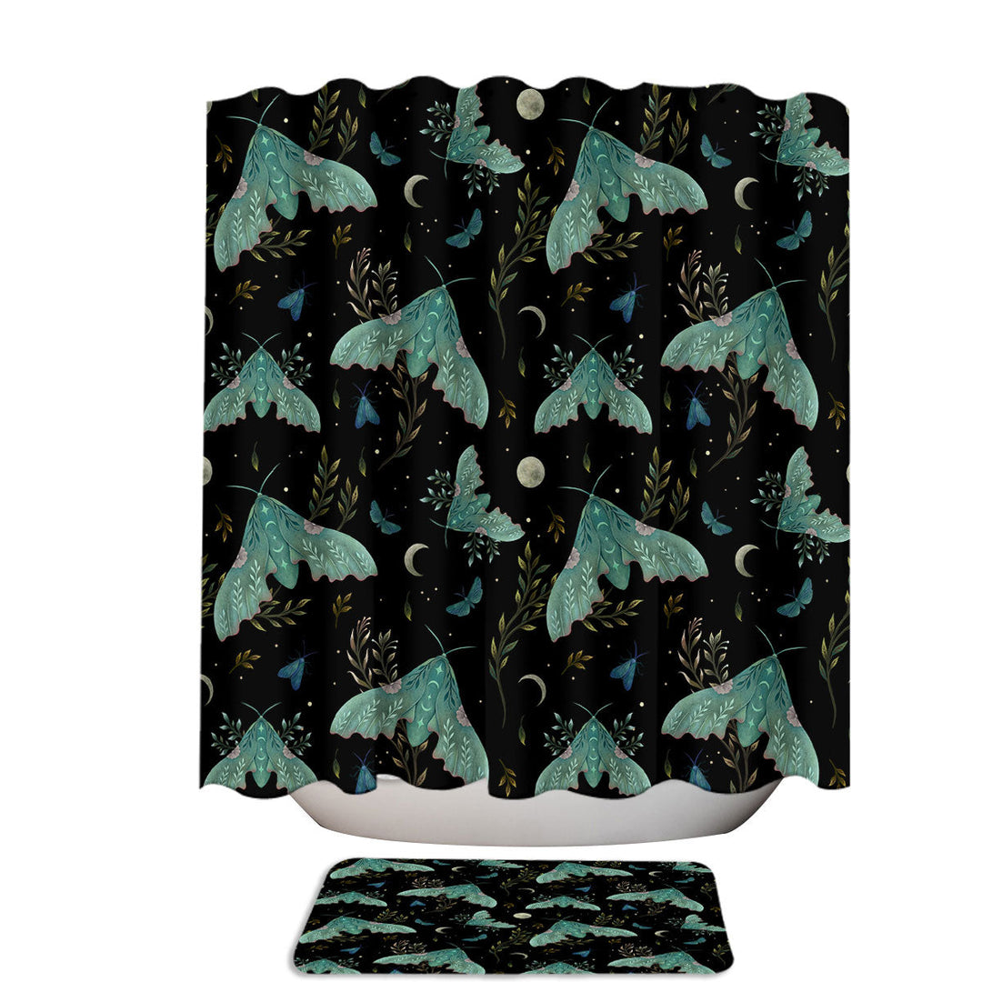 Dance of the Moths Unique Shower Curtains