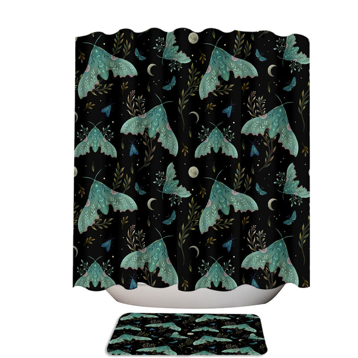 Dance of the Moths Unique Shower Curtains