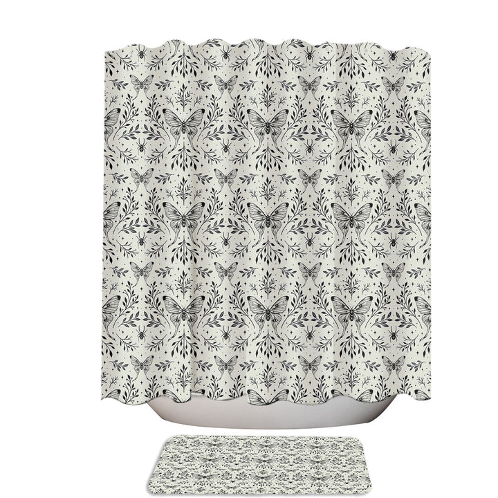 Mystical Spider and Butterfly 78 Inch Shower Curtain