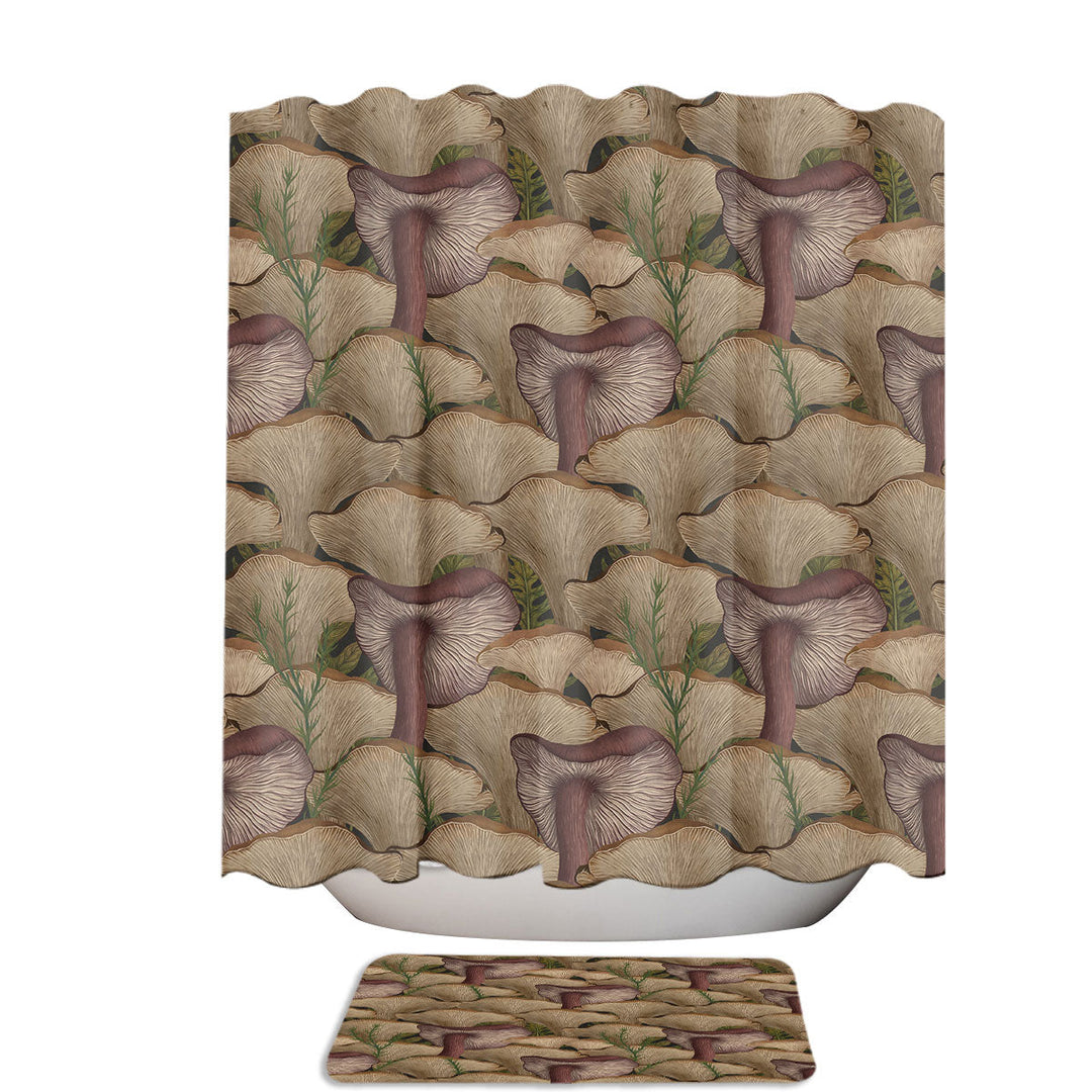 Oyster Mushrooms Shower Curtain