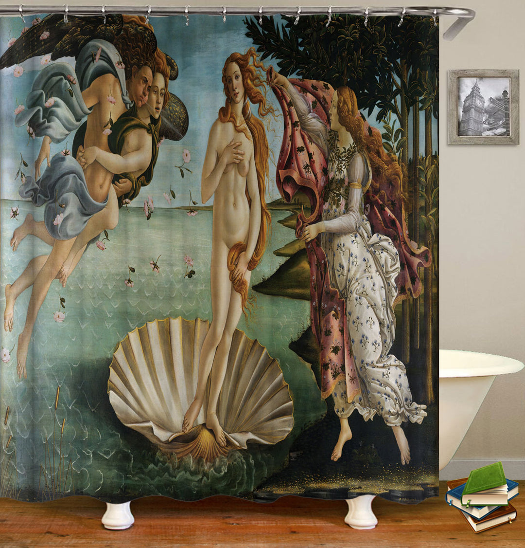 Art Painting the Birth of Venus Shower Curtain