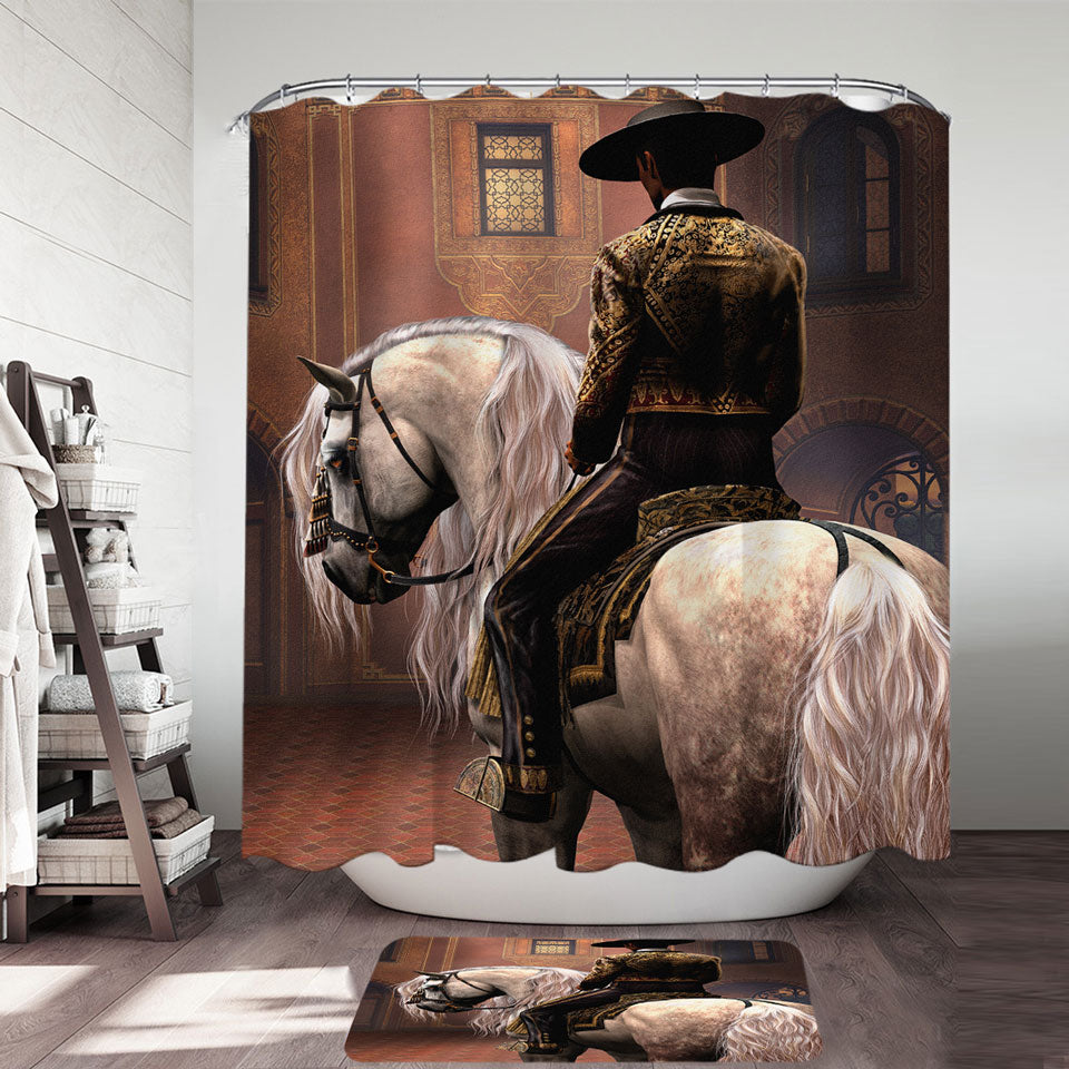 Cool Shower Curtains Vaqueros the Latin Cowboy El Caballero